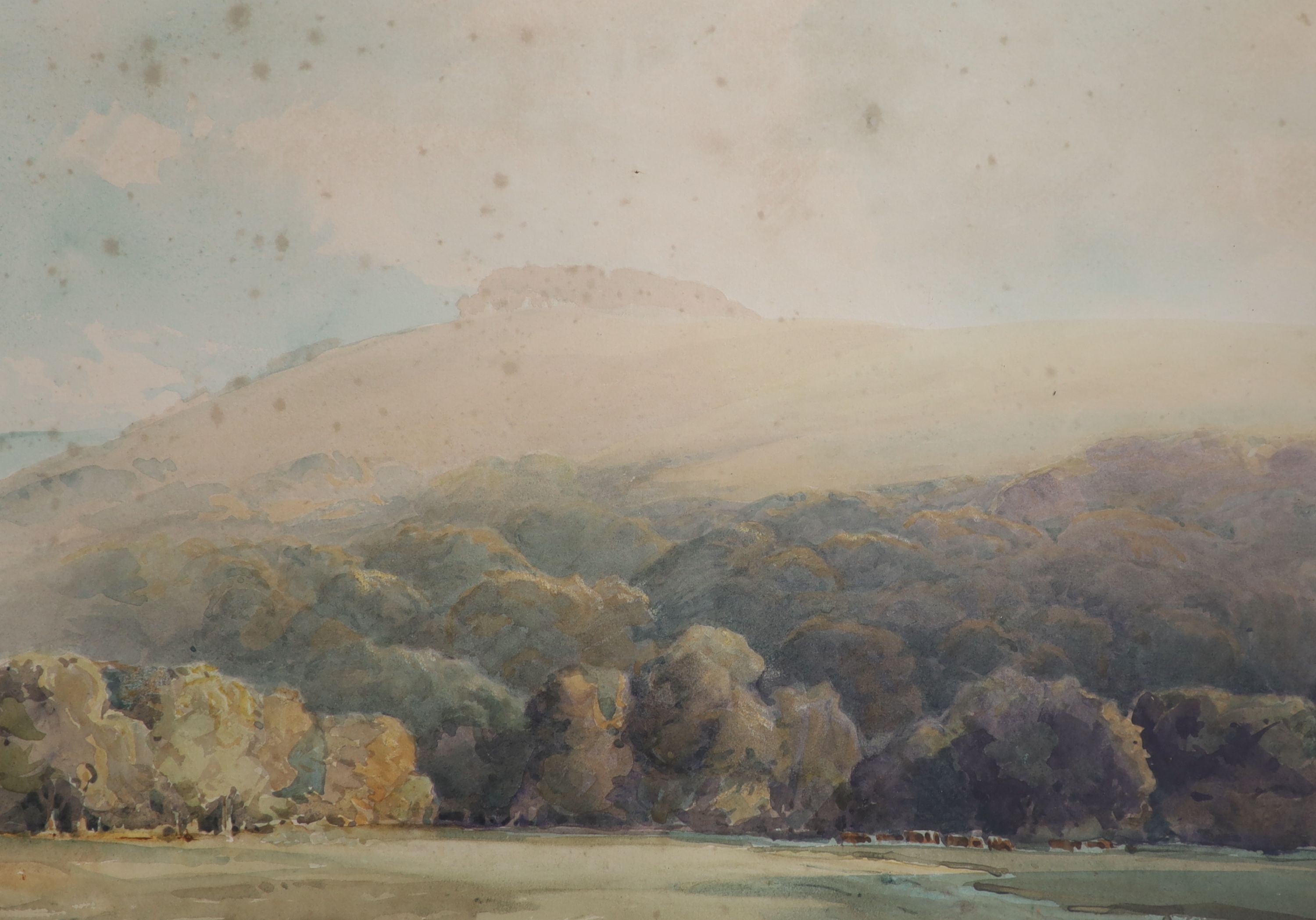 Stewart Acton (1879-1960) Three watercolours - views in Sussex, largest 32 x 45cm.